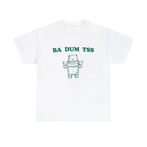 Ba Dum Tss Meme Shirt, Funny Meme T Shirt, Retro Cartoon Bear Shirt ...