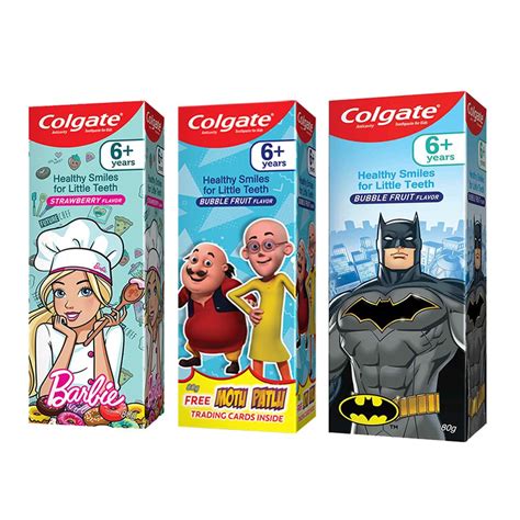 Colgate Kids Oral Care Variety Pack (for 6+ Years) – Motu-Patlu, Batman ...
