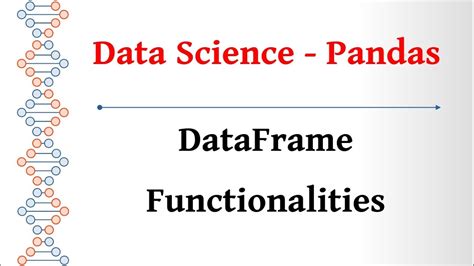Dataframe Basics 的图像结果
