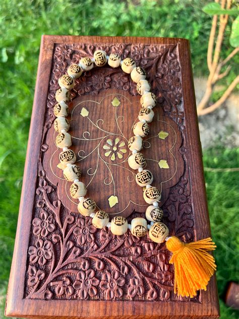 27+1 Tulsi Beads Radha Name Orginal Tulsi Japa Mala – Tulsimalastore.in