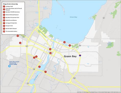 Map of Green Bay, Wisconsin - GIS Geography