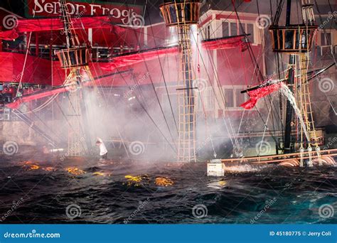 Pirates Show at Treasure Island, Las Vegas. Editorial Image - Image of ...