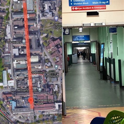 Waiting at the city hospital Birmingham, I noticed that the corridor stretched forever. Looking ...