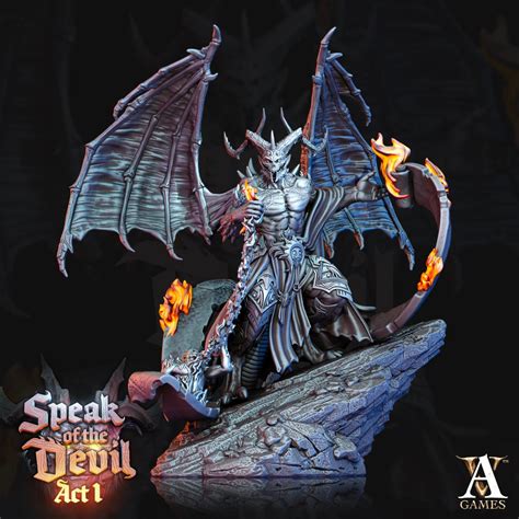 Greater Devil - Horned Devil, Demon Lord | 4 Sizes: 35mm,50mm,60mm,75mm ...