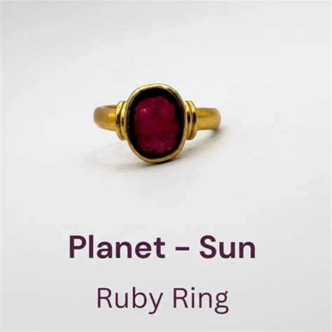 Ruby (Manikya) Ring - Panchdhatu - Lab Certified (Thailand Stone - Moz ...