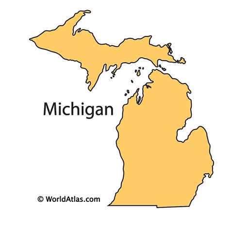 Printable Map Michigan | Plan Your Year Easily!
