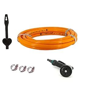 Heavy Duty Highly Durable PVC Orange Ribbed Hose Pipe For Watering Size ...