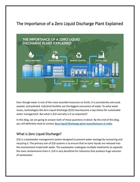 PPT - The Importance of a Zero Liquid Discharge Plant Explained PowerPoint Presentation - ID ...