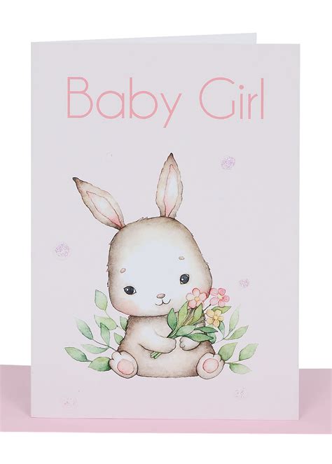 Baby Girl Gift Cards | Bunny & Bubbles | Australian Made