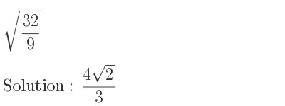 sqrt(32/9)