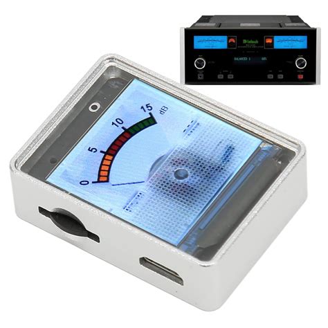 VU Meter, 1.3 Display, 42DB, Aluminum Alloy Body, Analog VU Meter ...