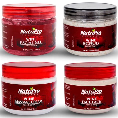 NutriPro Wine Facial Kit 1200gm, Revitalize Your Skin with Grape ...