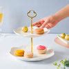 Shop best ceramic 2-tier cupcake stand online| Nestasia