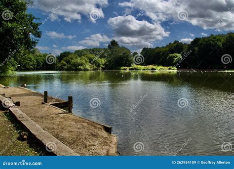 The Westport Pier and Lake Landscape Stock Image - Image of peaceful ...