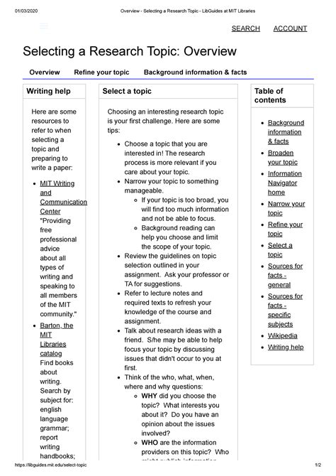 Image result for Overview of the Research Topic Example