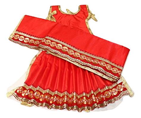 Generic Women Polyester Readymade Lehenga choli (NS-MJ-137_Red_Standard ...