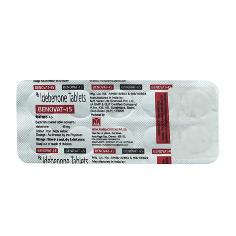 Benovat 45 mg Tablet | Uses, Side Effects, Price | Apollo Pharmacy