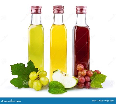 Glass bottles of vinegar stock image. Image of apple - 28149651