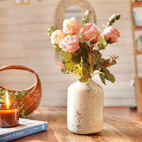 Buy Behoma Metal Flower Vase for Home Decor Bedroom Living Room Office ...