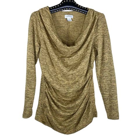 Carmen Marc Valvo White Cowl Neck Sweaters for Women | Mercari