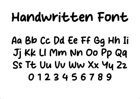 HANDWRITING FONT, Cute Handwriting, Neat Handwriting, Alphabet Svg ...