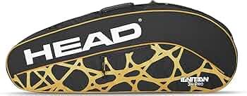 HEAD Igniton Pro 3R Badminton Kitbag Black&Gold - Price History