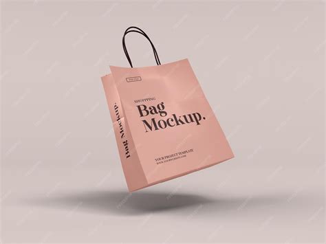 Premium PSD | Paper shopping bag branding mockup
