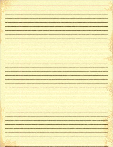 8 Lined Notebook Paper Template SampleTemplatess SampleTemplatess ...