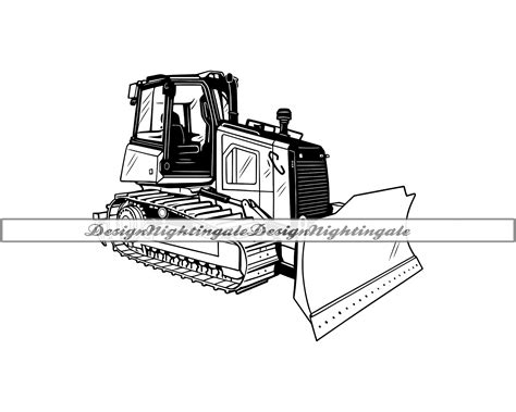 Buy Bulldozer SVG, Heavy Equipment SVG, Bulldozer Clipart, Bulldozer ...