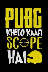 Pubg Khelo Kaafi Scope Hai | Quotes Poster| Pubg Game Poster For Room ...