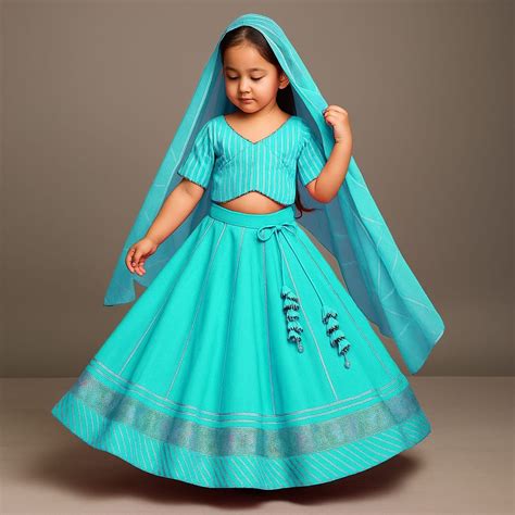 Pre Order: Exquisite Gota Lace Detail Top And Lehenga With Net Dupatta ...