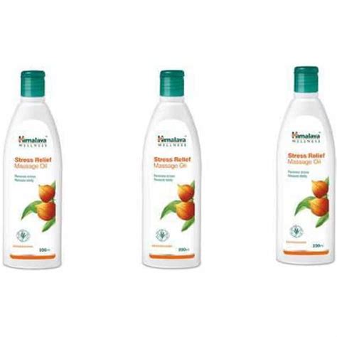 Buy HIMALAYA STRESS RELIEF MASSAGE OIL PACK OF 3 600 ML Online & Get ...