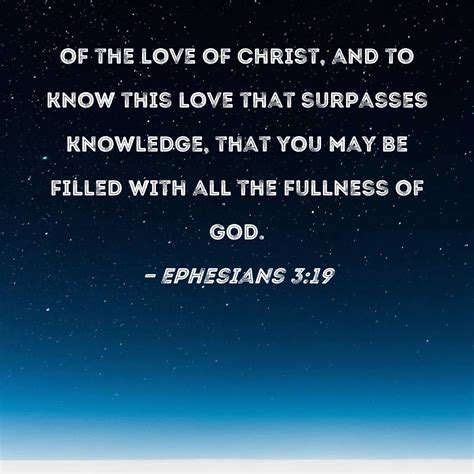 Depth Of God's Love Scripture
