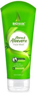 bio look Neem & Alovera Clear Skin Prevents Pimples Face Wash - Price ...