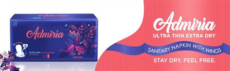 Buy Admiria Ultra Thin Extra Dry Sanitary Pad/Napkins -XL+ (Pack of 30 ...