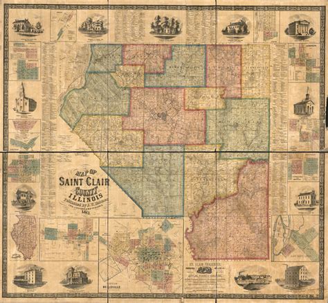 Map of Saint Clair County, Illinois | Library of Congress