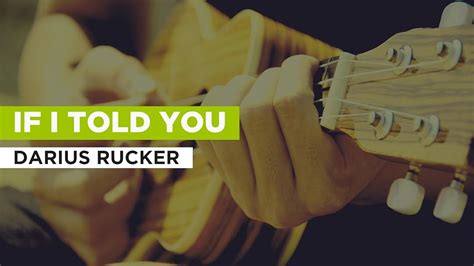 Prime Video: If I Told You in the Style of Darius Rucker