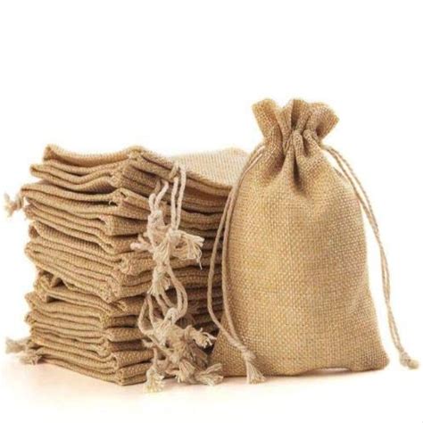 Jute Linen Potlis Bags Natural Jute Bags Return Gift Potli Bags Shagun ...