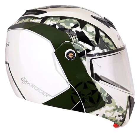 Vega Crux Dx Camouflage White Battle Green Helmet | Shop Helmets at ...