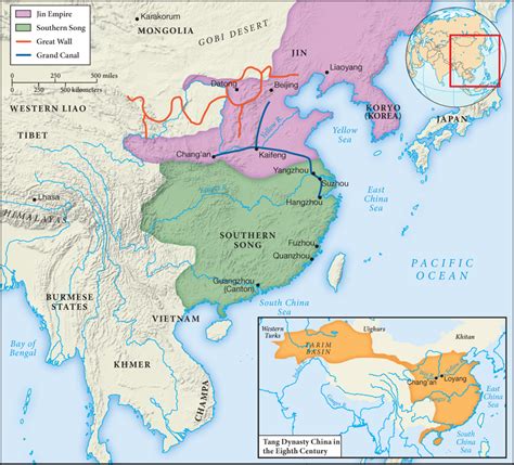 Sui And Tang Dynasty Map Imperial Palaces And Gardens