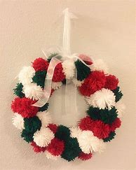 Image result for Pom Pom Patriotic Wreath