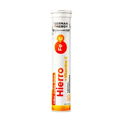Hierro + Vitamina C Por 20 Tabletas – Boticas Mejía
