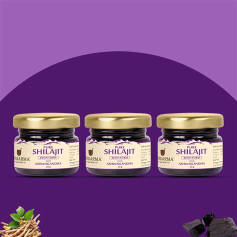 Shilajit Resin With Ashwagandha 20g – Upakarma Ayurveda