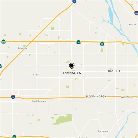 Mapa De Fontana, California