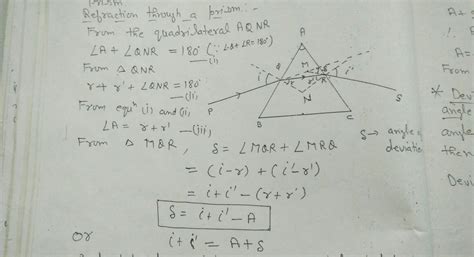 derive prism formula - Brainly.in