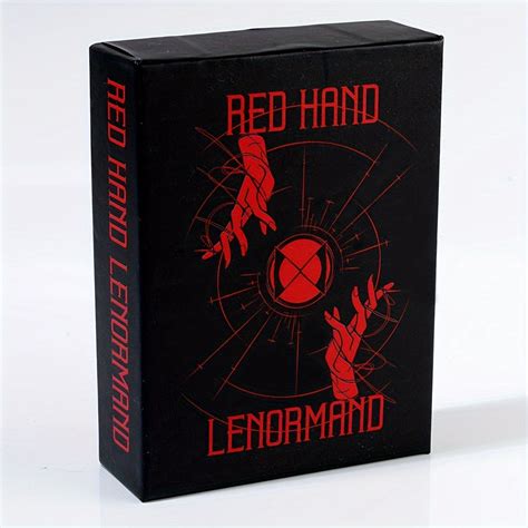 Red Hand Lenormand Gilt Edge Rigid Box Booklet Gift – CRAZE