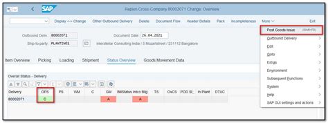 Intercompany STO Process with IBD