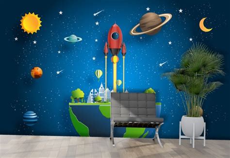 Shop Space Themed Wallpaper for Walls - From ₹99/sq ft