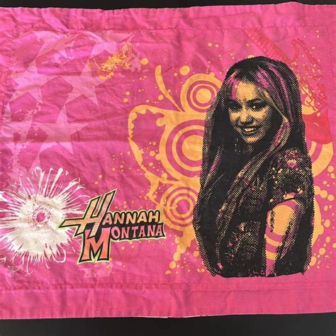 y2k pink hannah montana pillowcase - cutest... - Depop