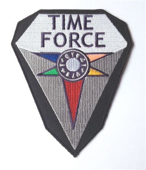 Buy Power Rangers Time Force Patch (5 Inch) Embroidered Iron on Badge ...